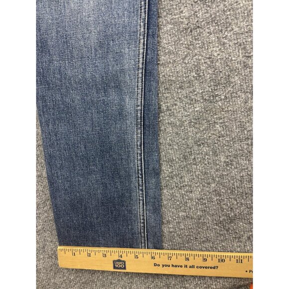 Dish Denim Jeans Womens Medium Blue Mid Rise Straight & Narrow Stretch Skinny - Picture 6 of 9